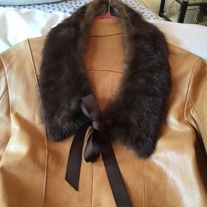 Vintage, up-cycled mink scarf